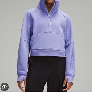 Women's Purple Half-Zip Sweatshirt